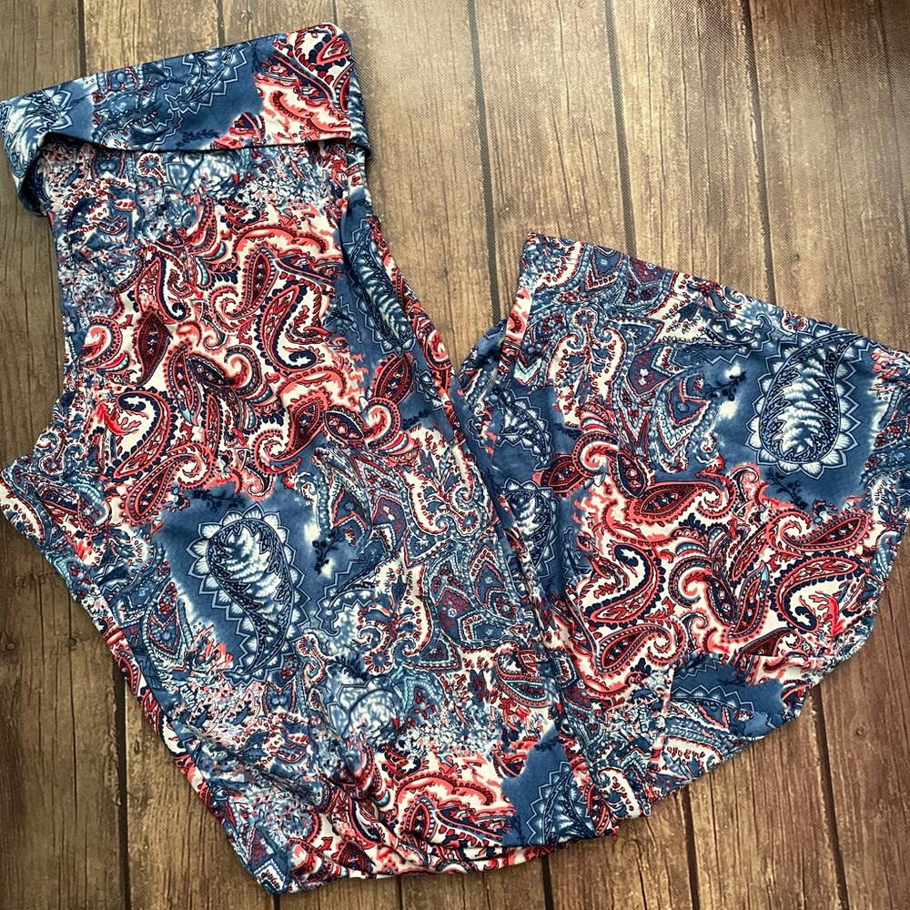 Venus Foldover • Wide Leg • Paisley Print